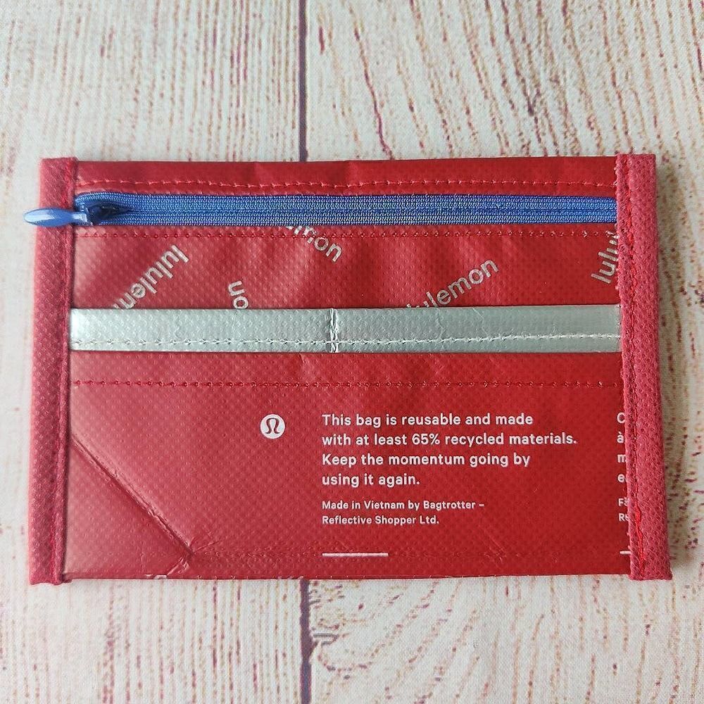 Lululemon handmade credit card ID coin holder A1
